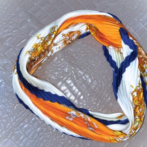 Φουλάρι πολύχρωμο με πιέτες