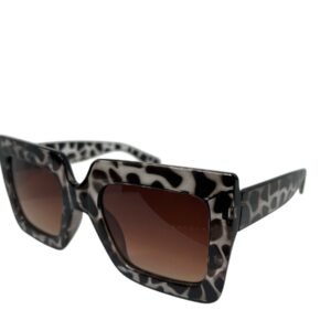 Γυαλιά ηλίου σε γκρι χρώμα animal print