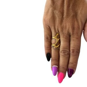 Ατσάλινο δαχτυλίδι σε χρυσό χρώμα