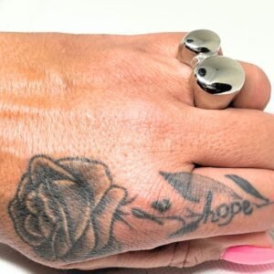 Ατσάλινο δαχτυλίδι σε ασημί χρώμα