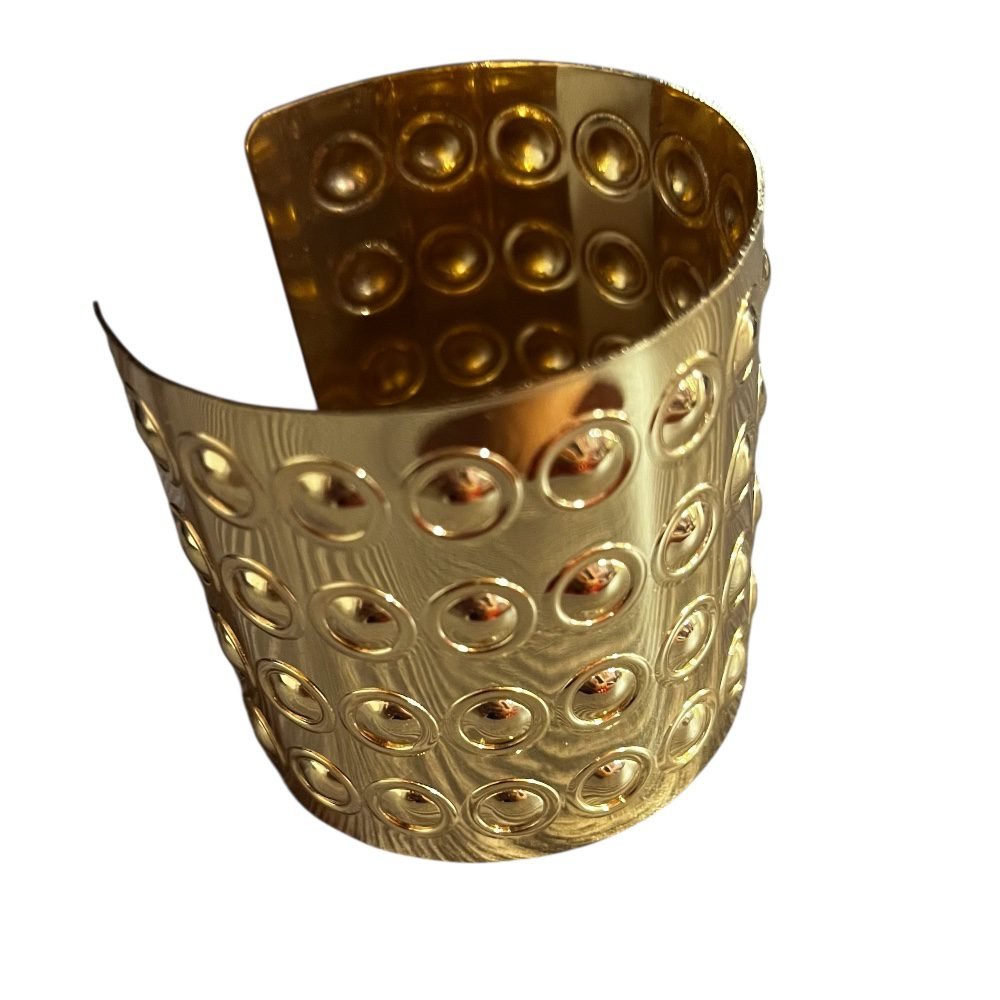 Ατσάλινο βραχιόλι cuff σε χρυσό χρώμα