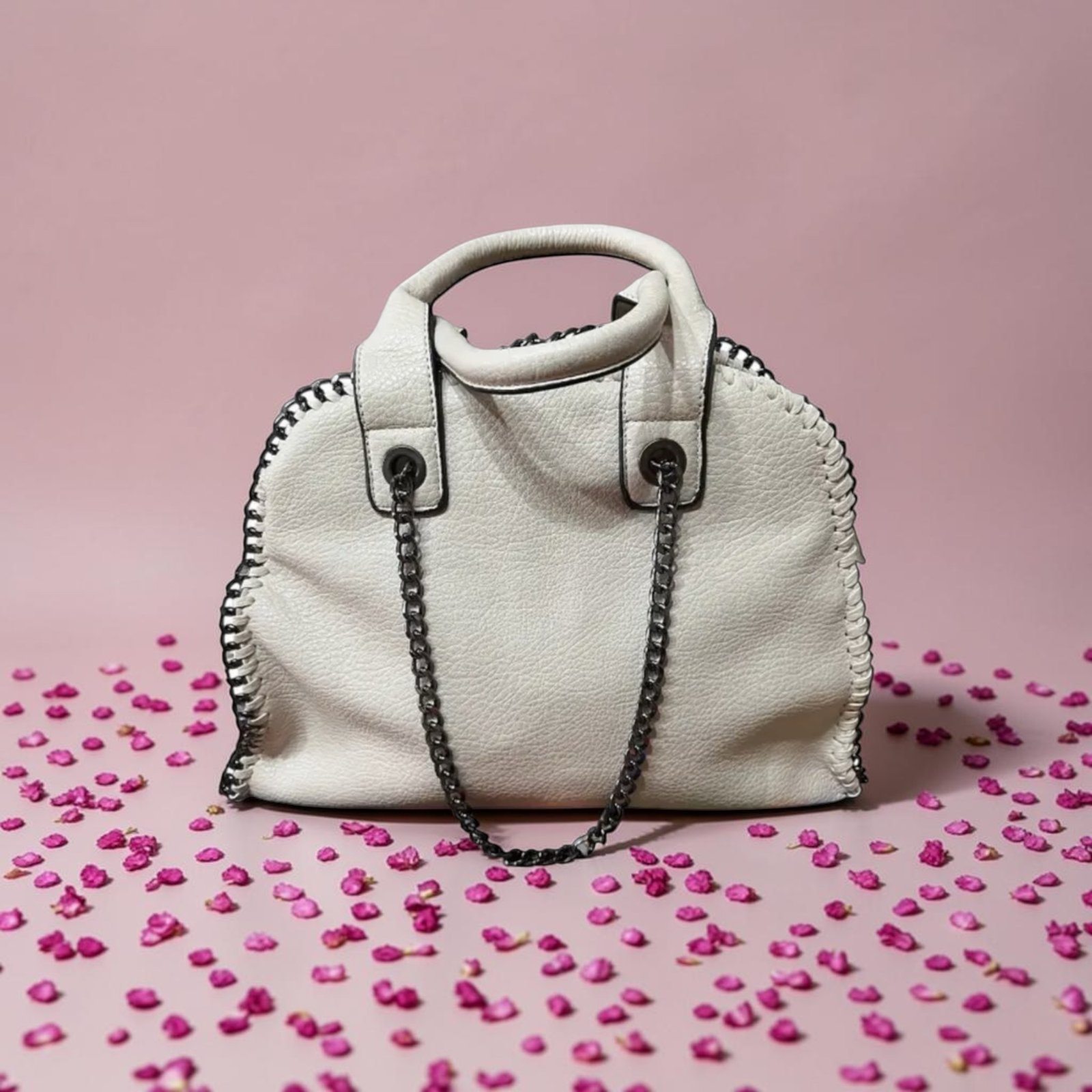 Τσάντα handbag σε μπεζ χρώμα