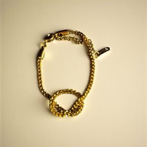 Ατσάλινο Βραχιόλι με σχέδιο κόμπο