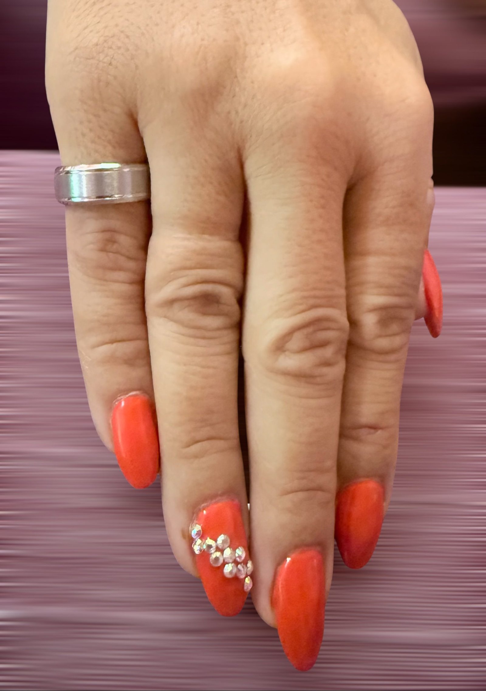 Ατσάλινο δαχτυλίδι με αρχικό γράμμα (Τ) σε ασημί χρώμα