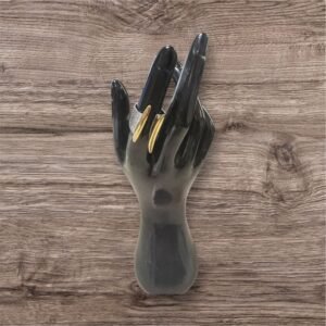 Ατσάλινο δαχτυλίδι σε άσπρο και χρυσό χρώμα