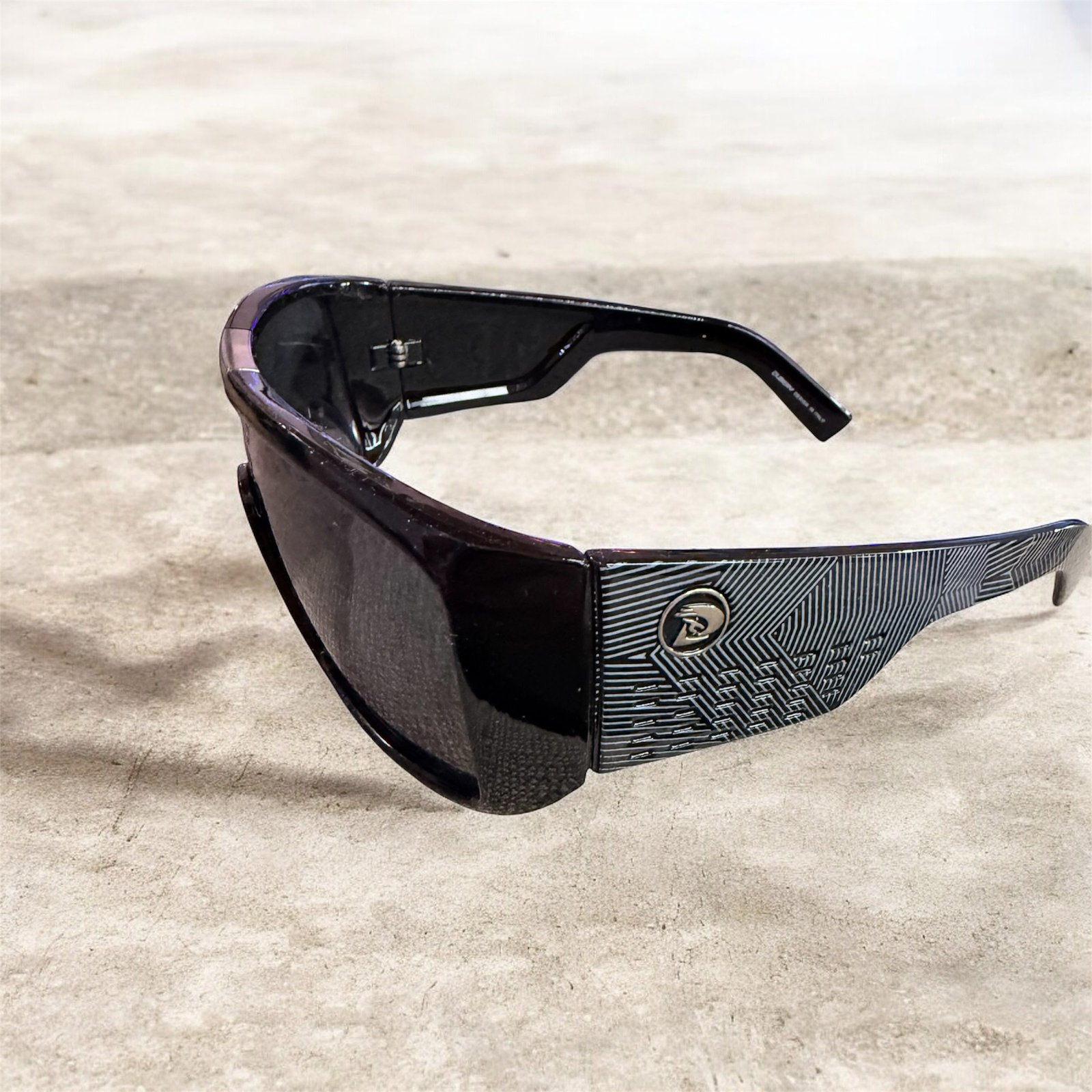 Αντρικά γυαλιά μάσκα σε μαύρο και γκρι (ασημί) χρώμα - Image 4